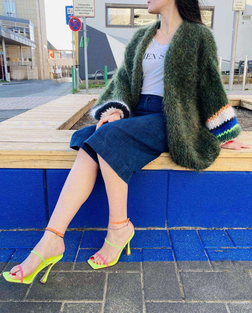 Mohair Cardigan Blu 