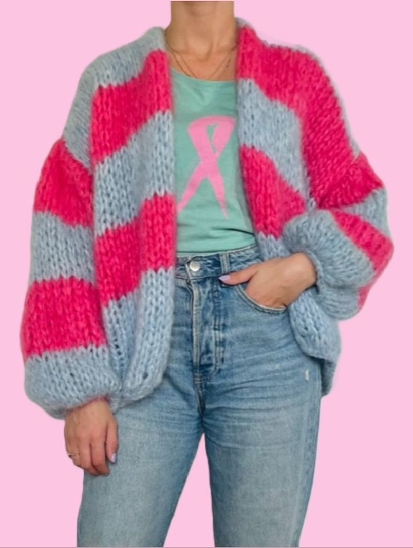 Mohair Cardigan Ribbon Unus