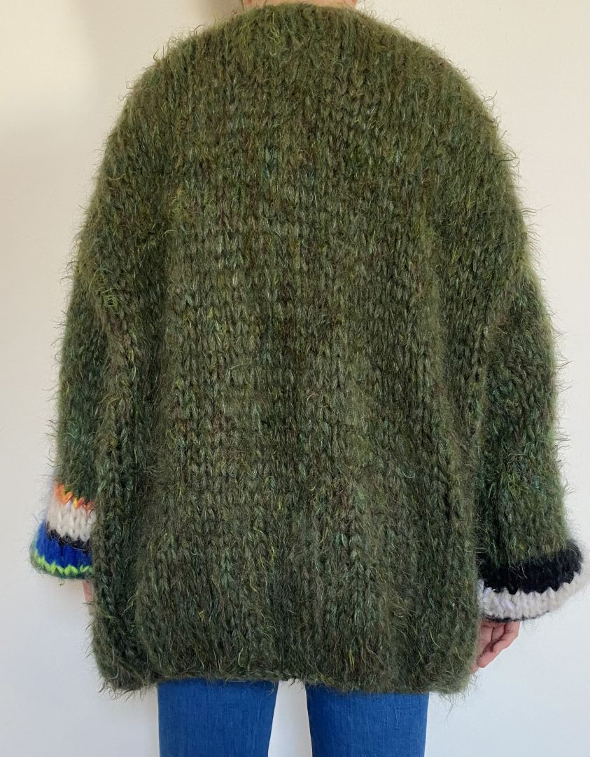 Mohair Cardigan Blu 