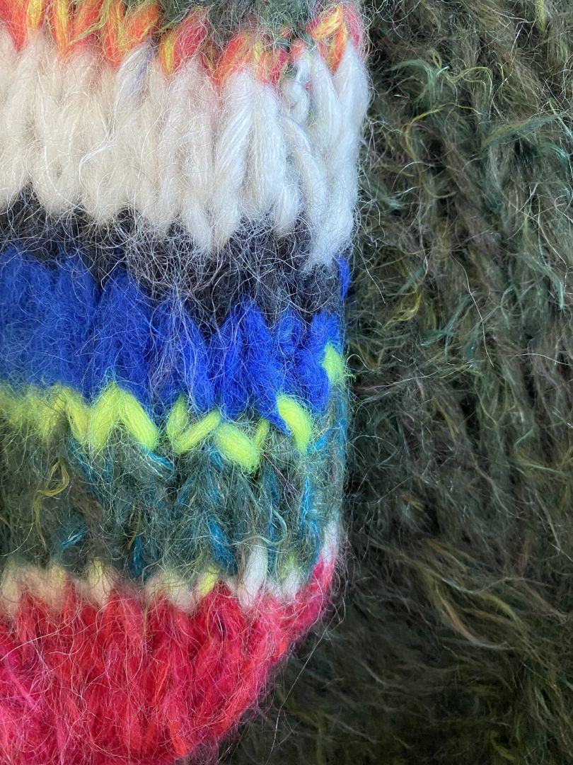 Mohair Cardigan Blu 