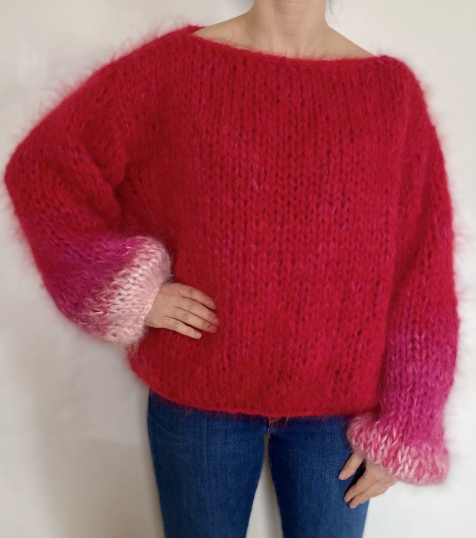 Mohair Sweater Fraise